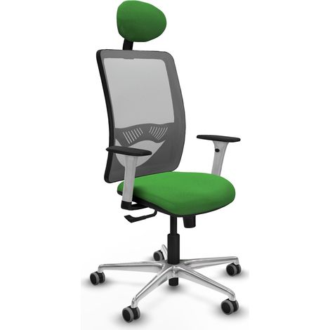 Chaise de bureau piqueras y crespo Zulema blanc roulettes parquet (1/2)