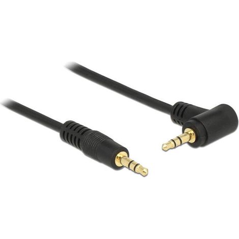 Delock cable audio jack 3.5mm 3 pin 3 metros negro (1/2)