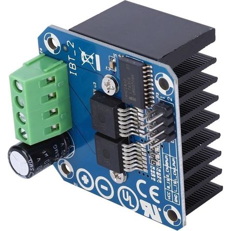 Module de Carte de Module D'entraînement de Moteur. Double Pilote de Pont en H à Courant Élevé (43 a) Bts7960. Pilote Haute Puissance Pour Composants Électriques de Voiture Intelligente B