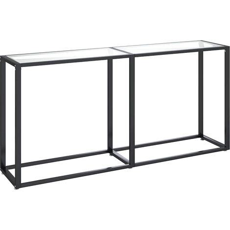 Maison Exclusive - Tavolo Consolle Trasparente 160x35x75,5 cm in Vetro Temperato (1/5)