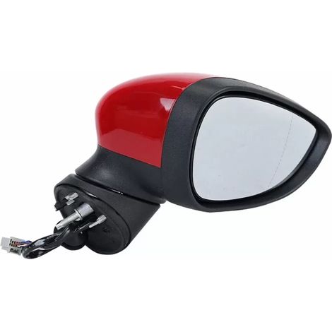 Retroviseur Electrique Chauffant Convexe Droit - Pour Ford Fiesta Mk7 2013-2017 - Boîtier Primé - Connexion 6 Broches - 1 Pièce (1/5)