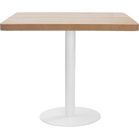 Maison Exclusive - Table de bistro marron clair 80x80 cm MDF (1/5)