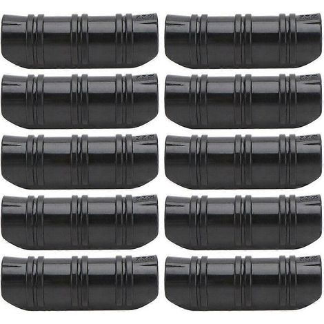 50 ABS-Schlauchschellen (20 mm) für Gewächshausrohre, schwarze Clips für Gartenfolien