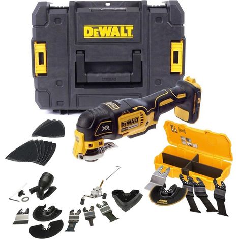 Dewalt DCS355N 18v XR Brushless Oscillating Multi Tool Tstak + 40 Accessory Kit (1/5)