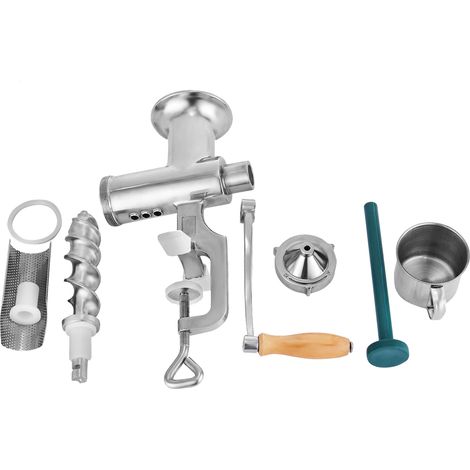 Mophorn Estrattore di succo di erba di grano manuale, Estrattore di succo portatile in acciaio inossidabile con 3 setacci, Ideale per verdure, frutta ed erba di grano, Macchina spremitrice