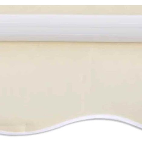 vidaXL Toldo plegable motorizado 600 cm crema (1/2)
