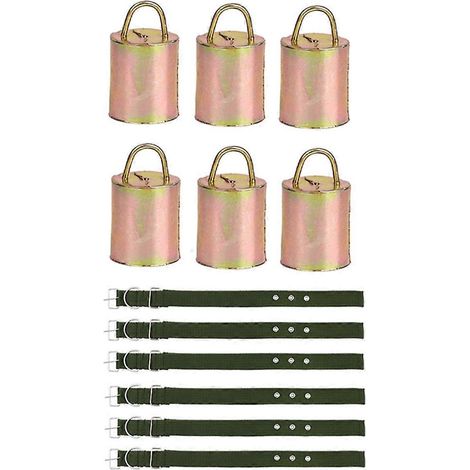 Set mit 6 Hängeglocken für Rinder und Schafe - Weihnachtsglocken für Kühe (1/5)