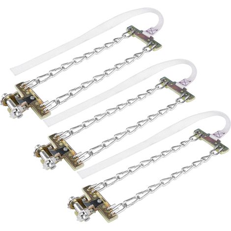 Chaîne à Neige de Pneu, 3 Pièces Chaîne de Pneu de Neige de Glace de Boue Antidérapante Ceinture de Pneu de sécurité d'hiver pour Camion de Voiture Suv, Chaînes à Neige pour (1/5)
