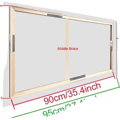 Cornice per quadri, in legno massello di pino, facile da montare, 60x90 cm (1/2)