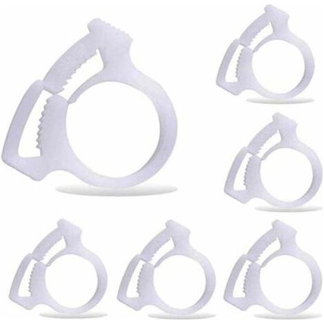 6 pièces B15 pinces de fixation du tuyau de balayage de piscine, convient pour le nettoyeur de piscine Polaris 180 280 360 380 480 (1/4)