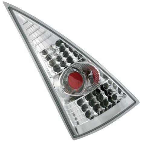 Coppia fanali posteriori LED - compatibile per Citroën C3 (2/02) - Cromo