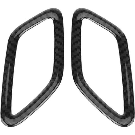 Lot de 2 caches de prises d'air de tableau de bord en fibre de carbone pour Mercedes Classe A CLA GLA W169 W117, style classique (1/4)