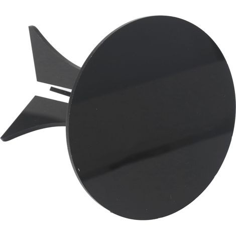 Table ronde noire pour maison de poupée, stable et robuste, en acrylique, multifonctionnelle, miniature, pour décoration à l'échelle 1:6, noire (1/5)