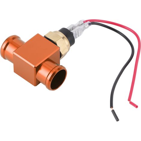 Thermostat, interrupteur de température d'eau, capteur de température du ventilateur de refroidissement du radiateur (orange) pour motos, quads et véhicules tout-terrain (1/5)