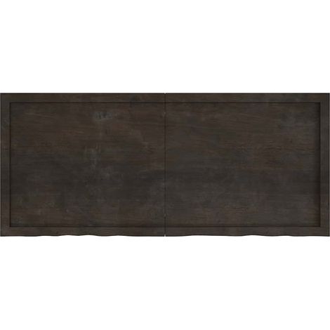 Étagère murale Étagère flottante marron foncé bois chêne massif traité (1/5)