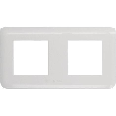 Legrand 078804 - Placa mosaico - Módulos 2x2 - horizontal - blanco