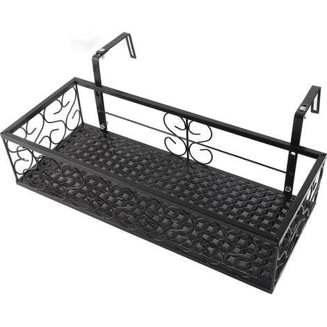 Étagère à fleurs de balcon, balustrade suspendue au rebord de fenêtre, étagère à fleurs succulentes, Pot de fleur, cintre de clôture en fer forgé (1/5)