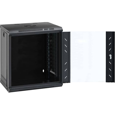 Armoire réseau avec stockage Noir 53 x 45 x 60 cm Acier (1/5)