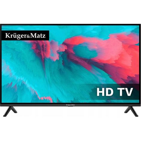 32-Zoll-Kruger&Matz-HD-Fernseher mit 2x HDMI, USB, DVB-T2, H.265 und HEVC