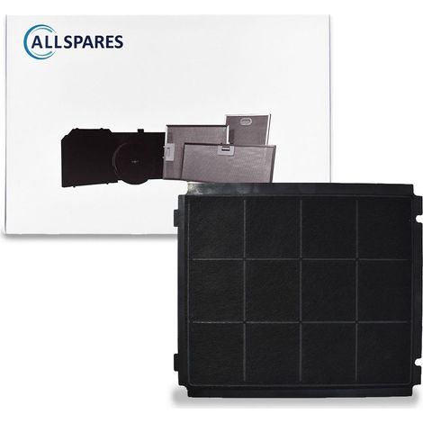 Filtro al carbone AllSpares per cappe aspiranti adatto per Airforce AFFCA238 (267x231x17mm)