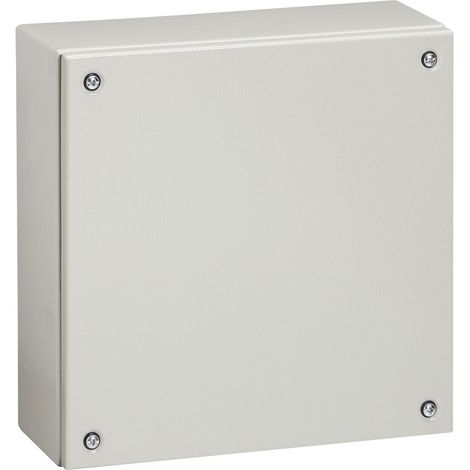 Boîtier industriel Atlantic métal carré IP66 IK10 200x200x120mm RAL7035 LEGRAND 035604 (1/2)
