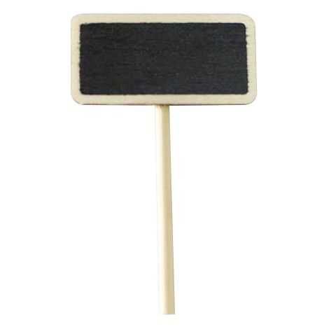 20 tableau noir plug-in bonsaï plug-in carte bambou signe tableau d'écriture bricolage pot de fleurs décoration micro-paysage accessoires-hauteur 6.5cm largeur 4cm (1/5)