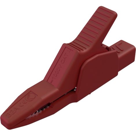 Hirschmann Test & Measurement AK 2 B 2540 I rt Sicherheits-Abgreifklemme Steckanschluss 4 mm CAT II