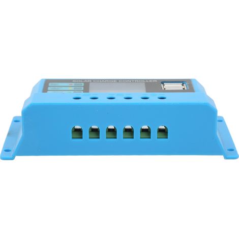 Régulateur de Tension Solaire 10A LCD 12V/24V pour Batterie - Contrôleur de Charge Photovoltaïque (1/5)