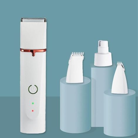 4 in 1 Tondeuse Chien Professionnelle, Tondeuses Électriques pour Chiens et Chats, Tondeuse pour Chien Professionnelle pour chiens chats pattes, visage, corps (4 in 1 kit) (1/5)