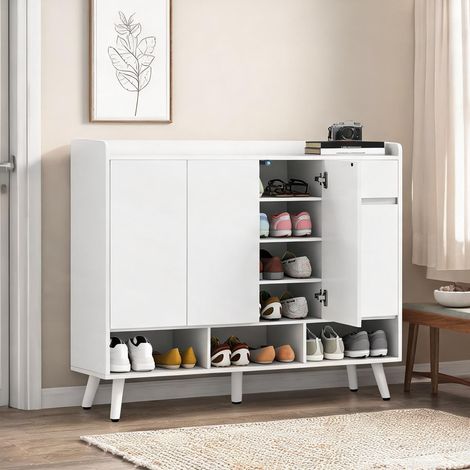 Meuble à chaussures en mDF Kiefernholz 120 x 35 x 100 cm (1/5)