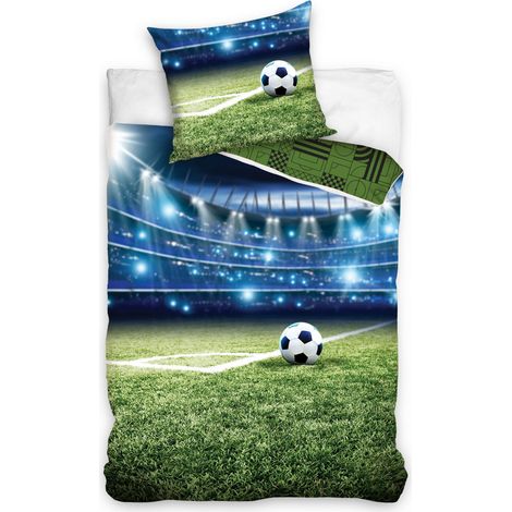 Parure de lit en coton 160x200 Football Field Goal