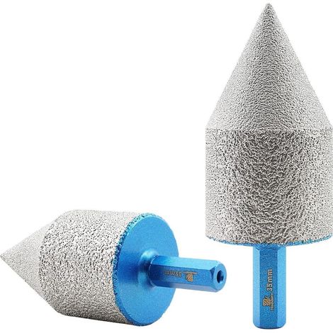 Fraise diamantée 0-35mm pour agrandir trous sur carrelage, granit, marbre (1/5)