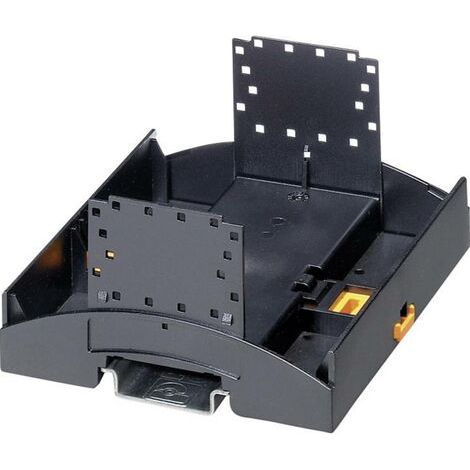 Elément inférieur de boîtier pour rail Phoenix Contact BC 107,6 UT HBUS BK 2896270 Polycarbonate noir 89.7 x 107.6 x 62