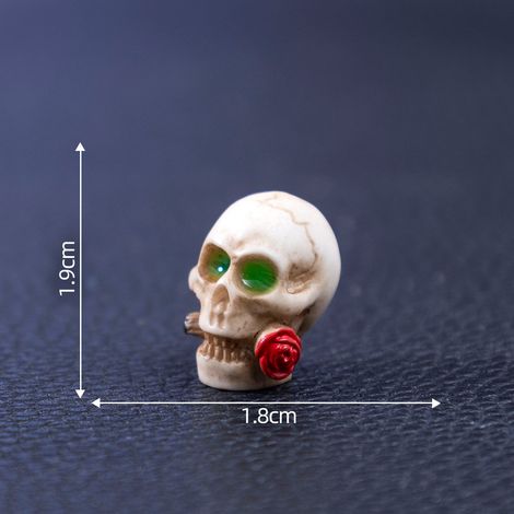 Halloween-Totenkopf-Pärchenfiguren, niedliche DIY-Dekorationen und Accessoires, Miniatur-Tischdekorationen mit Landschaftsmotiven