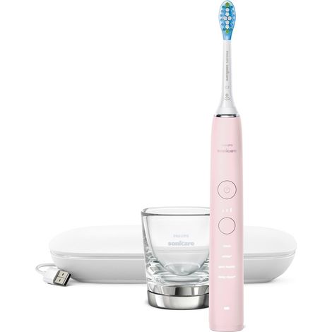 Brosse à dents électrique Philips DiamondClean 9000 HX9911/29 pour adultes, sonique, rose (1/5)