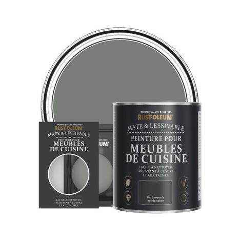 Peinture pour Meubles de Cuisine, Finition Mate - Gris Ombre (1/2)
