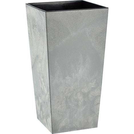 KADAX Blumentopf mit Einlage, 30 cm, Grau