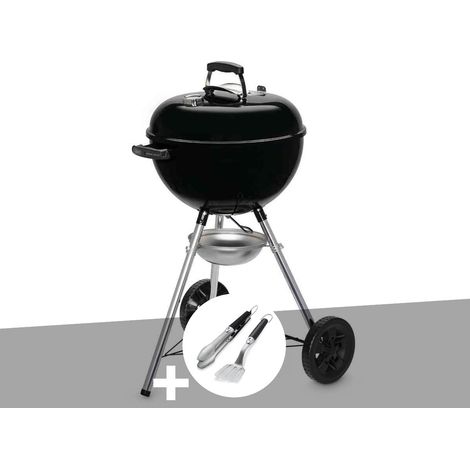 Barbecue à charbon Original Kettle 47 cm + Kit ustensiles Premium 2 pièces - Weber