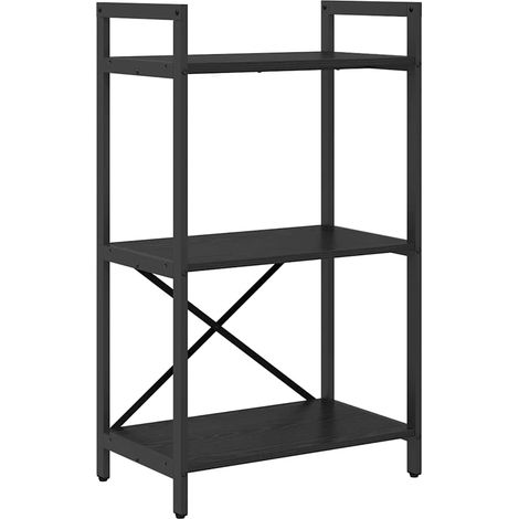 Maison Exclusive - Bücherregal Schwarz Eichen-Optik 56 x 34 x 96