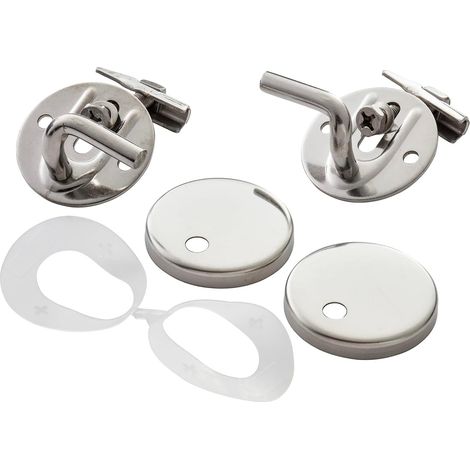 Multi Suites, Ensemble de charnières pour siège WC série Contour 21, EW02867, Neutre (1/5)