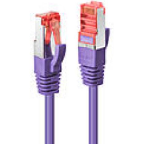 LINDY 47824 RJ45 Patchkabel CAT 6 S/FTP 2.00 m Violett mit Rastnasenschutz 1 St.