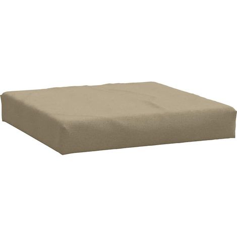 Coussin d'extérieur,Coussin de palette taupe mélangé 60x60x9,5 cm tissu CFW682945 (1/5)