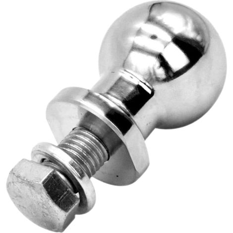 Boule D'attelage Remorque M22x50mm en Métal Argenté Fiable et Facile à Installer pour Connecteur de Bras de Véhicule Tout Usage (1/5)