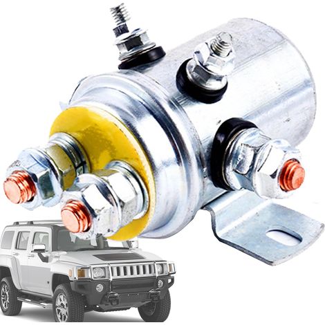 Électrovanne d'avertissement de treuil, électrovanne de treuil - Commande de treuil électrique - Aimant de treuil - Pièces de treuil d'avertissement pour voitures, SUV, les modèles 12-24 V (1/5)