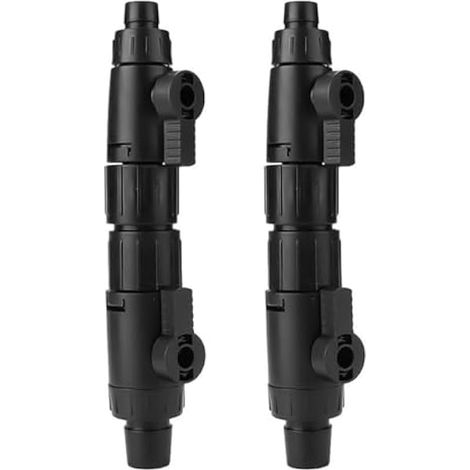 Raccord de Tuyau d'aquarium (2 pièces) 12 mm vers 16 mm, Adaptateur de raccordement pour vanne de contrôle du débit d'eau d'aquarium (1/5)