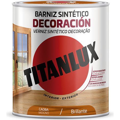 Vernis Synthétique Décoration Brillant Acajou 250ml Titanlux M10100414 (1/2)