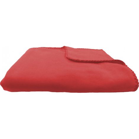 plaid polyester rouge 130x150cm (1/2)