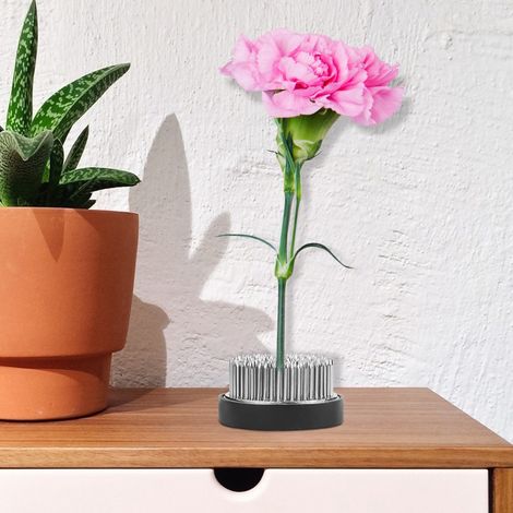 Outil de décoration florale Ikebana Kenzan rond en acier inoxydable (60 mm) (1/5)