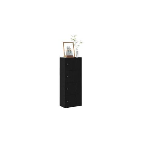 Bibliothèque chêne noir 40x24x102 bois d'ingénierie (1/5)