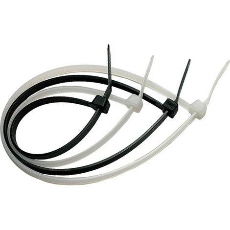 FASCETTA A STRAPPO PER CABLAGGIO mm 7,6 x 540 pz 100 - nero